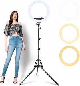 Hot bán hỗ trợ USB powered 10 inch Selfie Vòng LED đèn ánh sáng với người giữ điện thoại cho điện thoại máy ảnh