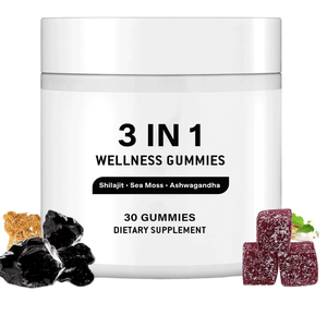 Gomitas de Bienestar 3 en 1 con Shilajit, a Base de Hierbas Naturales, para Adultos, Seguras para Mujeres, para un Impulso Diario de Salud (OEM/ODM) - Product Image 6