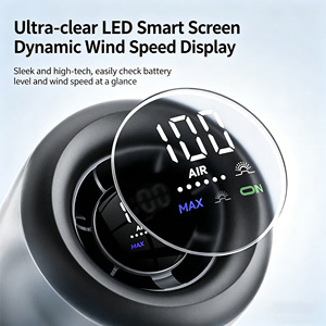 Mini Ventilador Portátil Recargable de Mano con Enfriamiento por Semiconductor, Resistente al Viento, con Pantalla Digital para Exteriores - Product Image 2