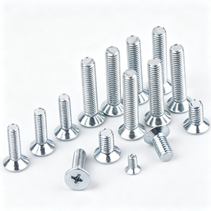 Oferta Especial: Tornillo de Cabeza Avellanada Phillips de Acero al Carbono Grado 4.8 GB819.1, Galvanizado en Zinc, Suministro Directo de Fábrica, Múltiples Unidades - Product Image 1