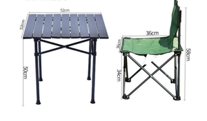 <span class=keywords><strong>Maleta</strong></span> ligera multifunción plegable al aire libre senderismo portátil familia Picnic plegable Camping huevo rollo mesa y silla conjunto - Product Image 5