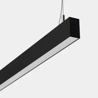 Lumière linéaire à DEL de forme rectangulaire moderne suspension à DEL suspension linéaire à DEL