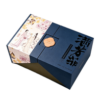 Boîte rigide personnalisée pour cadeau de fleurs éternelles, emballage de luxe pliable, impression quadricolore, pelliculage UV sélectif, gaufrage, boîte en carton