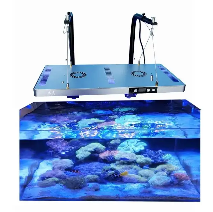 Piezas inteligentes para pecera, luz Led de espectro completo para acuario, luces de arrecife de coral, luces Led marinas, lámparas Led ajustables para acuario