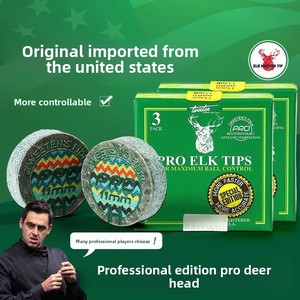 Puntali Professionali per Stecca da Snooker Marca ELK, 11mm, Durezza M/H, Materiale in Pelle Bovina, Stile Ronnie O'Sullivan, 3 Pezzi/Scatola, Biliardo - Product Image 4