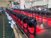 Luz Par Inalámbrica Goldbright CRMX con Batería, 4x20W RGBALC LED, Resistente al Agua IP65, Luces Par LED para DJ y Bodas