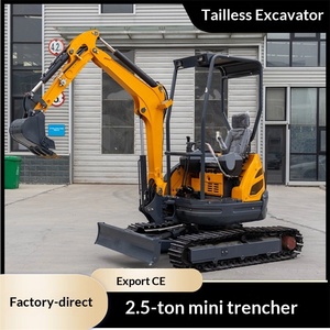 Fabricant de mini-excavatrices, excavatrice sans queue de 2,5 tonnes, excavatrice hydraulique à chenilles pour l'ingénierie et l'agriculture, exportation - Product Image 1