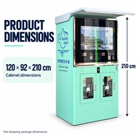 Distributeur d'eau RO à double sortie avec paiement par pièces, carte et code QR, vert menthe, station de remplissage d'eau en libre-service