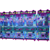 Machine de jeu d'arcade de vente de cadeaux de prix rotatifs à pièces de 40 clips