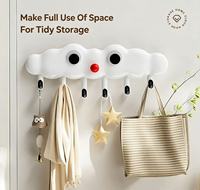 Promotion : Crochet adhésif sans perçage en forme de nuage mignon pour chambre, salle de bain, entrée – Support pour sacs, accessoires et articles divers