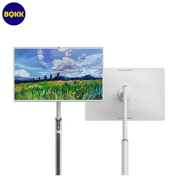 32 Inch Android 11 Mobile Smart Screen Touch Screen Portable TV with High-definition Camera Movable Stand
