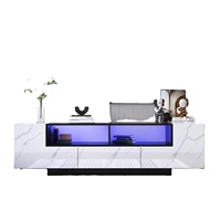 Mueble para TV de Madera Ancho, Centro de Entretenimiento con Almacenamiento, Diseño Moderno y Minimalista, Soporte de Piso para Sala de Estar o Escuela