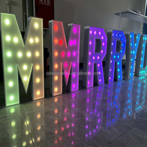 HONGSEN Lettere Luminose RGB Giganti da 2, 3, 4 Piedi per Matrimoni, Casa, Centro Commerciale, Parco, Lettere Luminose a Forma di Cuore - Product Image 3