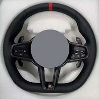 Volant sport racing en fibre de carbone J Auto 2019-2024 pour Supra A90 GR MK5, 40 mm, 4 branches
