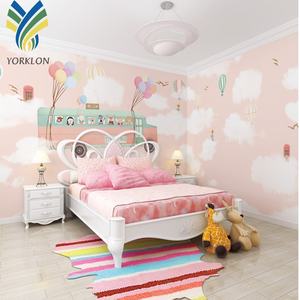 YKMK 0017 <span class=keywords><strong>ballon</strong></span> <span class=keywords><strong>d</strong></span>'air chaud 3d dessin animé papier peint <span class=keywords><strong>pour</strong></span> enfants bébé enfants chambre moderne 100% produit personnalisé CN;GUA - Product Image 1