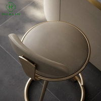 Tabourets de bar/café HUALIN de style moderne, robustes et durables en acier inoxydable