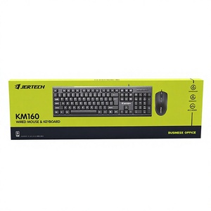 JERTECH KM160 Slim Waterproof Wired <b>Mouse</b> and Keyboard Combo with 3-Key Anti-Ghosting in Stock - Product Image 3