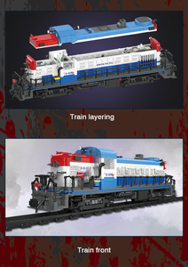 Creative Expert Ideas Train <span class=keywords><strong>Doomsday</strong></span> The Train Steam Train Railway Express Moc Bricks Modular Building Blocks Model Toys 59006 - Product Image 4