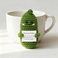 Boneka Mentimun Rajut, Boneka Buah Rajut, Dekorasi Rumah, Hadiah Dekorasi, Ide Hadiah Buatan Tangan, Hadiah untuk Dewasa dengan Benang