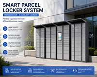 YL OEM Boîte de livraison de colis intelligente pour extérieur, pour la récupération express de colis en appartement et sur campus