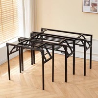 Cadre de table de conférence pliable en métal, simple à assembler, peu encombrant, très résistant, idéal pour la formation