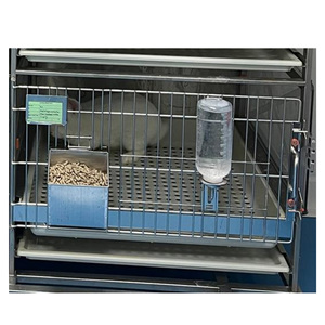 Jaulas de Conejo de Acero Inoxidable para Laboratorio, con Ruedas, Tipo de Alimentación Seca, Certificación CE, PUJIA PJJY-R01, para un Descanso y Alimentación Cómodos - Product Image 3