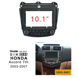 2Din araç DVD oynatıcı çerçeve ses montaj adaptörü Dash Trim Facia paneli 10.1 inç radyo çalar Honda Accord 7th 2003-2007
