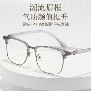 กรอบแว่นตา Danyang ทรงสี่เหลี่ยม กรอบเต็มโลหะผสม สำหรับทุกเพศ ปรับได้ พร้อมแผ่นรองจมูกซิลิโคน รุ่น 98572 - Product Image 3