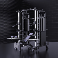 Machine de croisement de câble multifonction Smith avec poids, Machine Smith tout-en-un