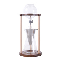 Cafetière à café froid en verre de haute qualité pour usage commercial avec couvercle 400 ml