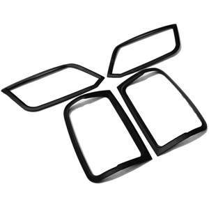 Garniture de phare ABS pour <span class=keywords><strong>Amarok</strong></span> 2009-2020 Couvertures de garniture de lampe avant Couvertures de lumière noir mat - Product Image 2