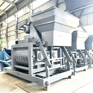 Pompa Miscelatrice per Calcestruzzo a Ciclo Rapido JS1500, Doppio Albero, Controllata da PLC, Elettrica, 1.5m3, a Miscelazione Forzata per Ingegneria Civile - Product Image 5