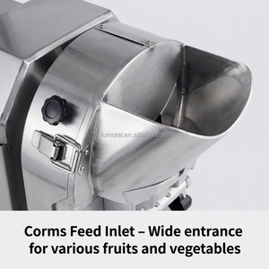 Machine à découper les légumes multifonctionnelle sur pied, coupe-légumes commercial, trancheuse, râpeuse, hachoir pour cuisine centrale - Product Image 4