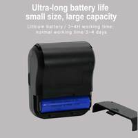 Imprimante thermique portable 58 mm sans fil Bluetooth pour téléphone portable, machine d'impression de reçus avec batterie