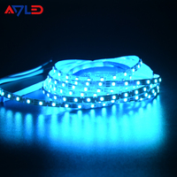 Tira de Luces LED Direccionables en Forma de S, SMD3535 SK6812, 84 LED/M, 6 mm, Zigzag, RGB IC, IP20, 12 V, Cortable, Wi-Fi/CRI80, 5 m