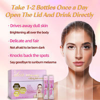 Boisson liquide orale éclaircissante pour la peau, marque privée OEM, logo personnalisé, hyaluronate de sodium, collagène, peptides pour adultes