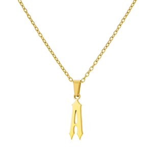 Wholesale Custom Personalised 18k Gold Plated Stainless Steel <strong>Initials</strong> Pendant Charm Letter Women Men <strong>Children</strong> <strong>Necklace</strong> - Product Image 1