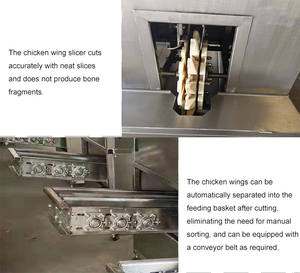 Separador de punta de ala de aves de corral Máquina separadora de alas Máquina cortadora de alas de pollo - Product Image 2