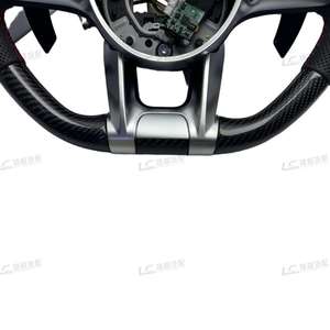 Volant personnalisé en fibre de carbone mate avec palettes de changement de vitesse <span class=keywords><strong>pour</strong></span> Mercedes-Benz AMG SLC CLA G500 G63 G55 - Product Image 3