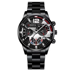 Pulsera de moda Brazalete Hombre Relojes de cuarzo de negocios Conjunto de reloj de cuarzo y conjuntos de joyas para hombre - Product Image 3