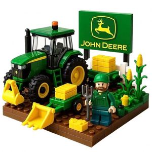 Blocs de construction en plastique ABS transfrontaliers compatibles avec le modèle de <span class=keywords><strong>tracteur</strong></span> <span class=keywords><strong>jouet</strong></span> et de moissonneuse-batteuse, cadeau éducatif pour enfants, 127 pièces, 14 ans et plus - Product Image 5