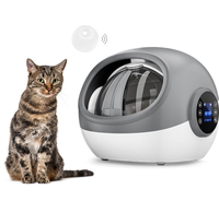 Distributeur automatique de nourriture pour chats RFID pour animaux de compagnie, anti-vol, enregistrement vocal, distributeurs de nourriture pour chats à puce avec porte à capteur