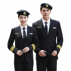 Camisa de Uniforme de Piloto de Avión Unisex, Material de Poliéster/Algodón, Estampado Digital, Estilo Mundial, Tallas XS a 7XL, Hecho en Turquía - Product Image 2
