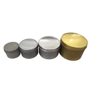 Wholesale Cheap Price Empty Seamless Metal Can Export Tins 4oz Can Candle Tins