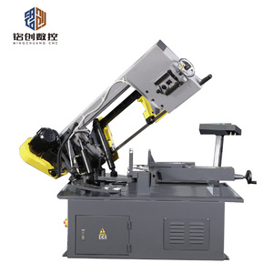 Certifié CE Shandong Mingchuang CNC Horizontal Métal <span class=keywords><strong>Scie</strong></span> <span class=keywords><strong>à</strong></span> <span class=keywords><strong>ruban</strong></span> Machine 0-60 Degrés Angle De Coupe Manuel Tension Lame Gear Core - Product Image 3
