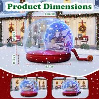 LEMON BOUNCE Dôme gonflable transparent en PVC avec château sauteur intégré pour fêtes et usage commercial