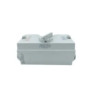 UKF waterproof isolation switch 1/2/3/4P rainproof 20/35/63A three-phase two-pole load transfer switch IP65
