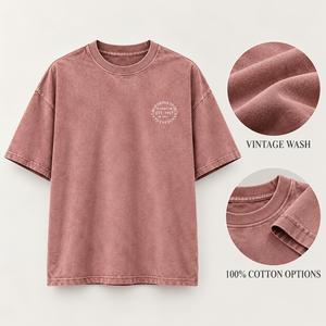 Produttore di T-Shirt Tinte in Massa, 100% Cotone Pesante, Oversize, OEM ODM Etichetta Privata per Brand di Streetwear - Product Image 2
