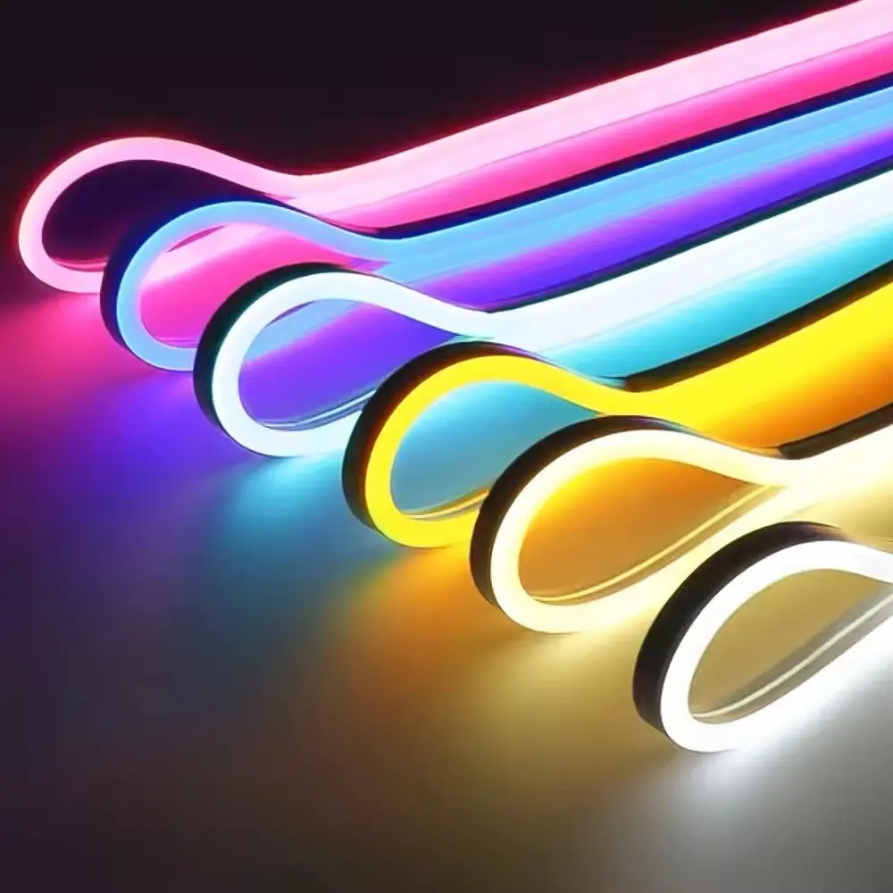 Repsn işareti ayrı LED Neon burcu Neon LED esnek şeritler 10m/rulo katlanabilir sıcak beyaz DC 12V 90 6mm Neon ışıkları kauçuk 80 ABS
