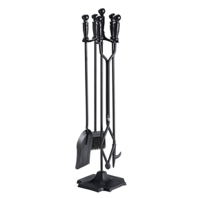 Forma di colore personalizzato più recente maniglia in ferro battuto per esterni stufa a legna <span class=keywords><strong>accessori</strong></span> per camino 4 pezzi oro <span class=keywords><strong>Set</strong></span> di strumenti per la pulizia del camino - Product Image 6